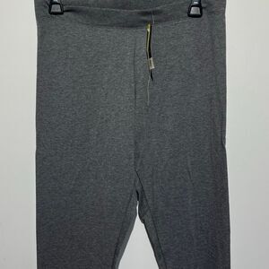 Esmara Women's Heather Gray Pull-On Stretch High Rise Tapered Leggings Large NWT